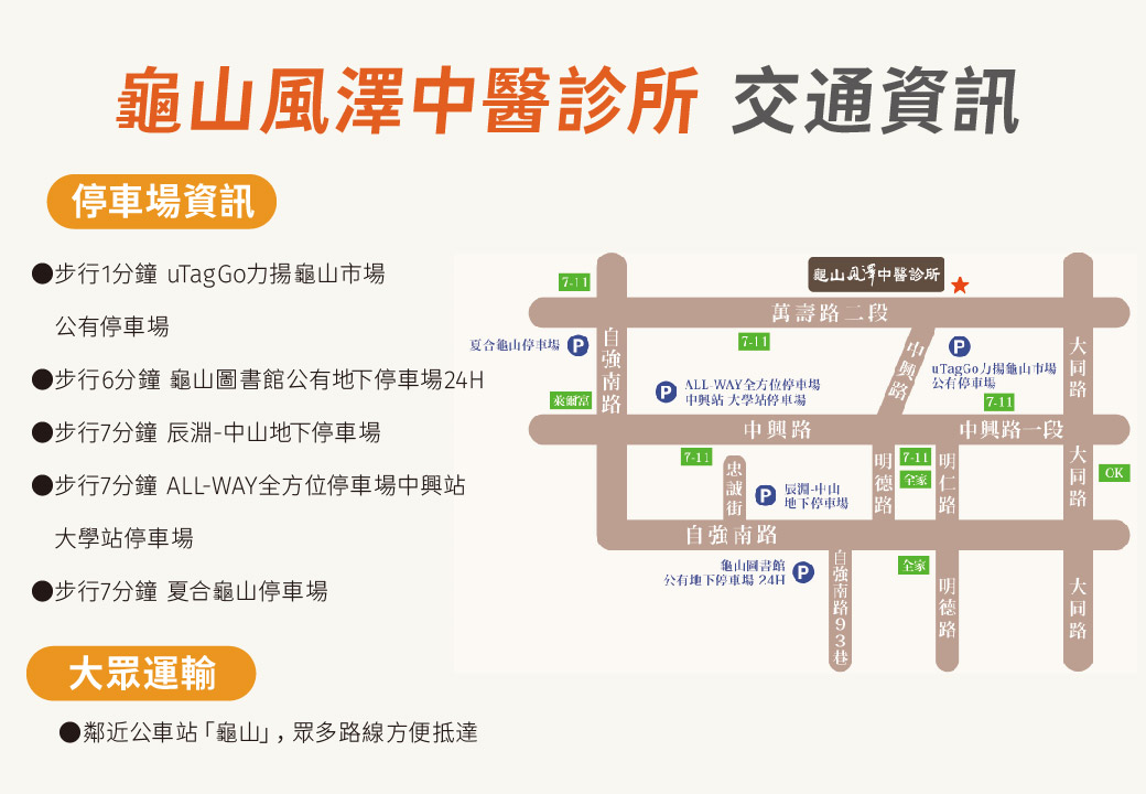 龜山風澤停車資訊