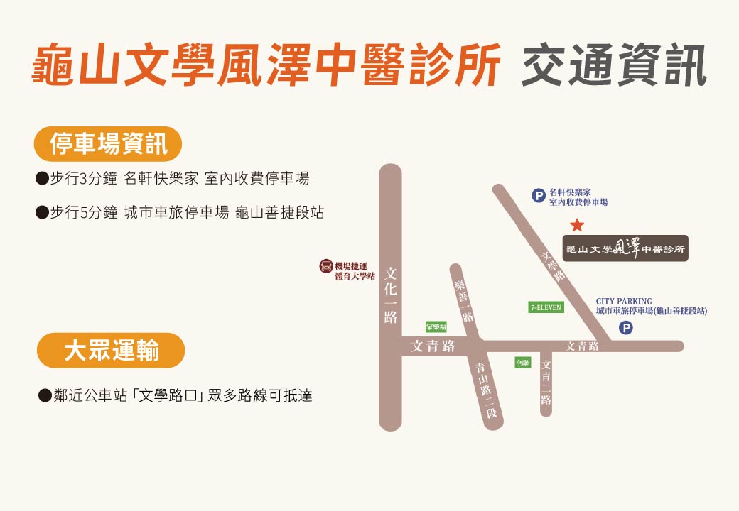 龜山文學風澤停車資訊