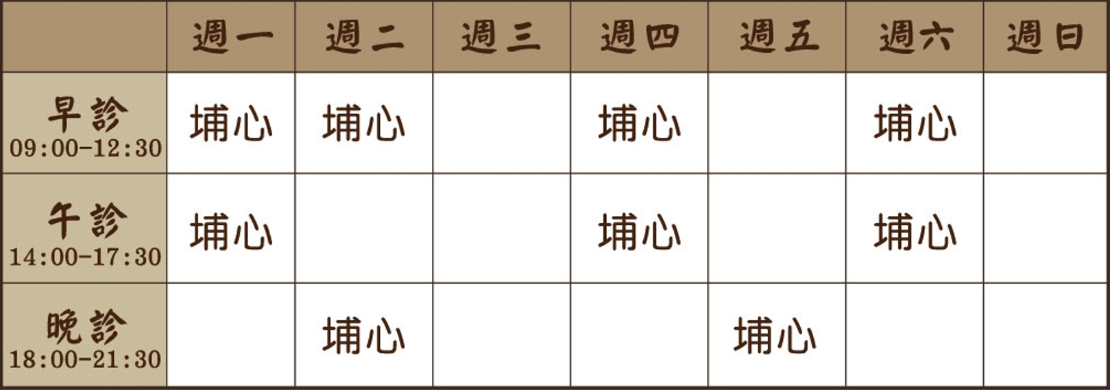 黃品鈞醫師診表