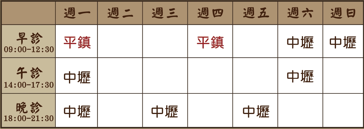 李若瑜醫師診表