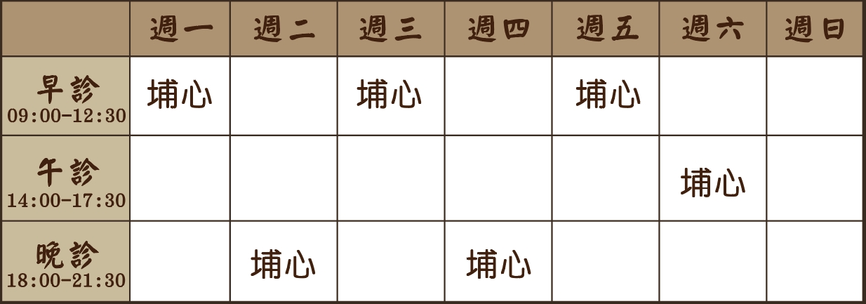 林頴滋醫師個人診表