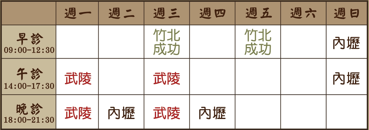 唐琪賀醫師個人診表