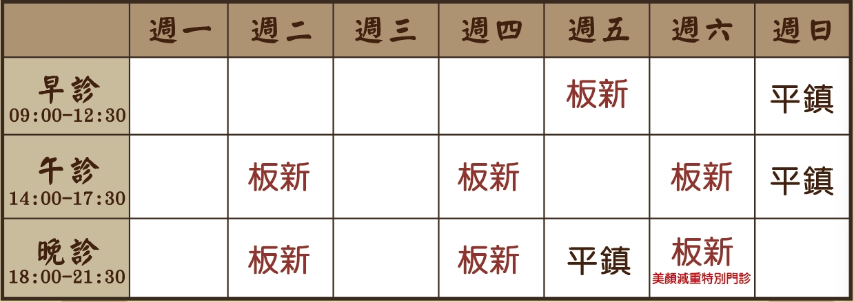 黃祺鈞醫師10月診表